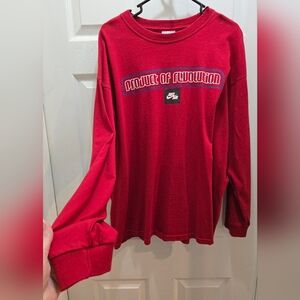 Nike Red Crew Neck Long Sleeve XL
